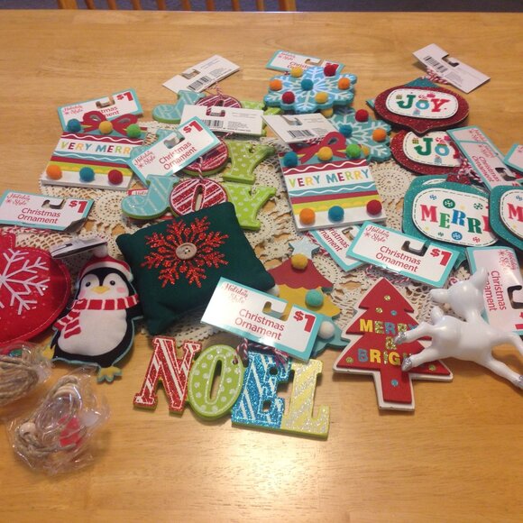 Colorful Christmas Ornaments bundle, cherry and bright - Picture 1 of 6